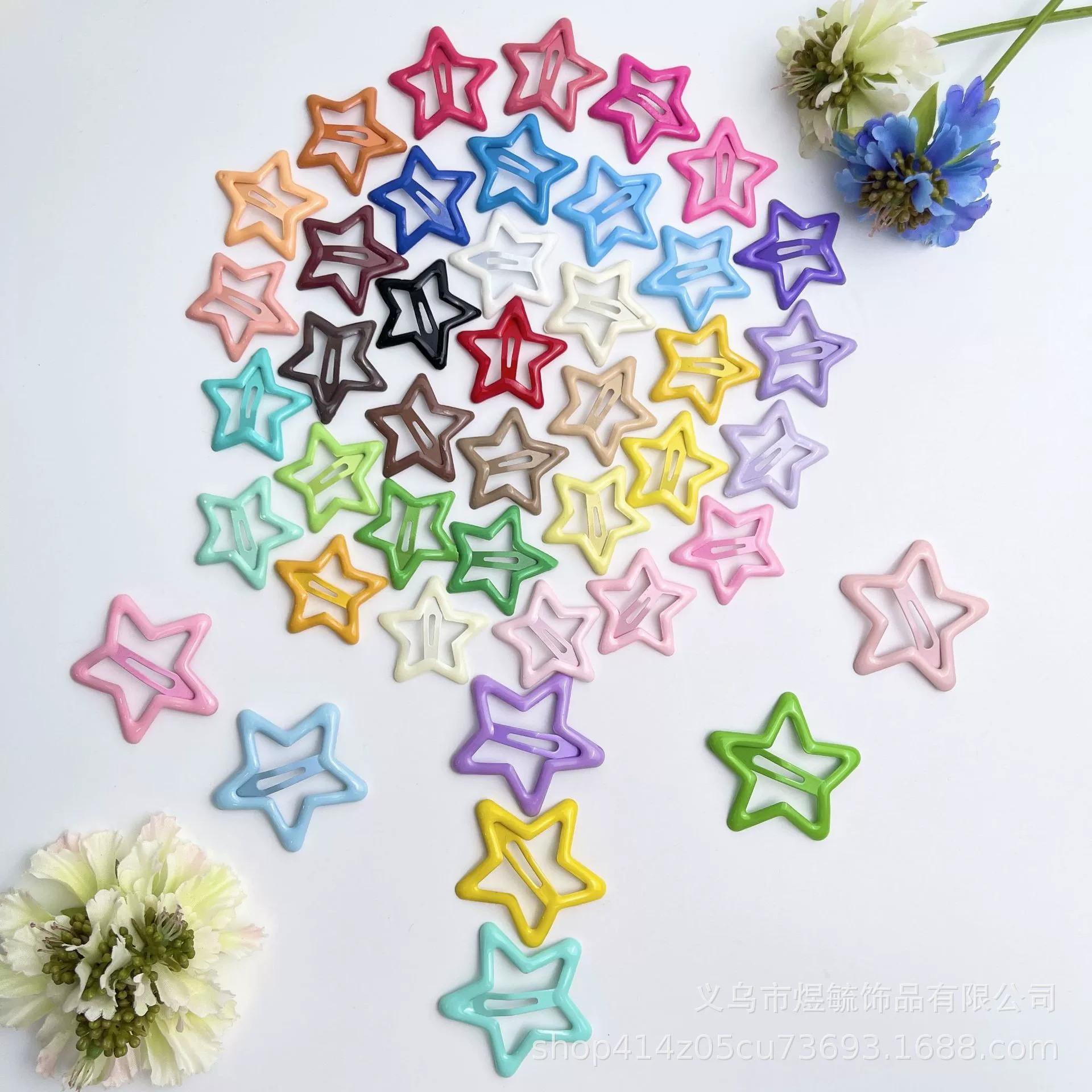 Заколка для волос ярких цветов с капающей маслом и звездой допамина, милая заколка для волос с пятиконечной звездой, BB-зажим, заколка для сломанных волос, челка, боковой зажим