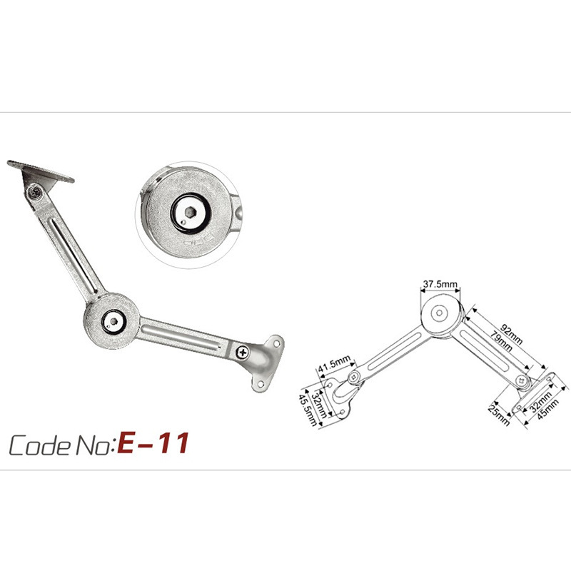 Parada a voluntad Varilla de soporte Puerta de gabinete engrosada Puerta abatibada Armario Maquinaria Aleación de zinc Parada a voluntad Varilla de soporte Parada a voluntad