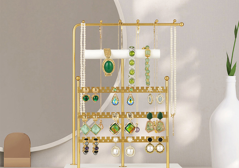 1320g Weight Jewelry Display, Jewelry Rack Classification 1 Piece Quantity solid wood, Metal Material Square Pattern Basic, Modern Style, Classic Style Style Basic Modern Style Classic Style Square Solid Wood Metal Jewelry Display Jewelry Rack