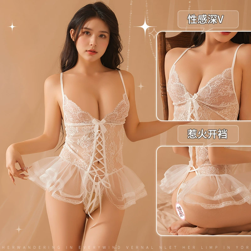 Сексуальное женское белье кружевная ночная рубашка сексуальный открытый ремень Искушение Горячая страсть бесплатно Униформа костюм чистое желание сетка