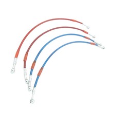 油管摩托车电动车改装彩色刹车泵碟刹油管通用钢丝橡胶高压油管