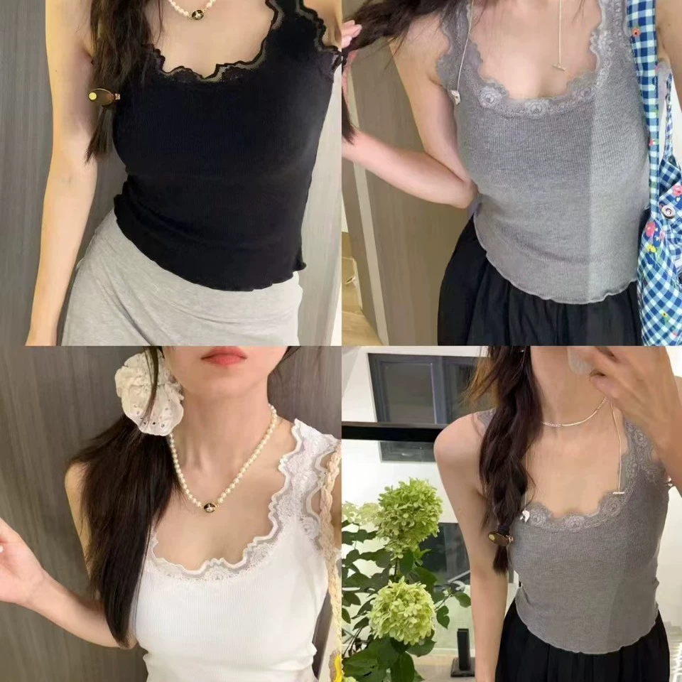 Сладкий кокос ~ Красивая спина кружева с цветочным камзолом жилет