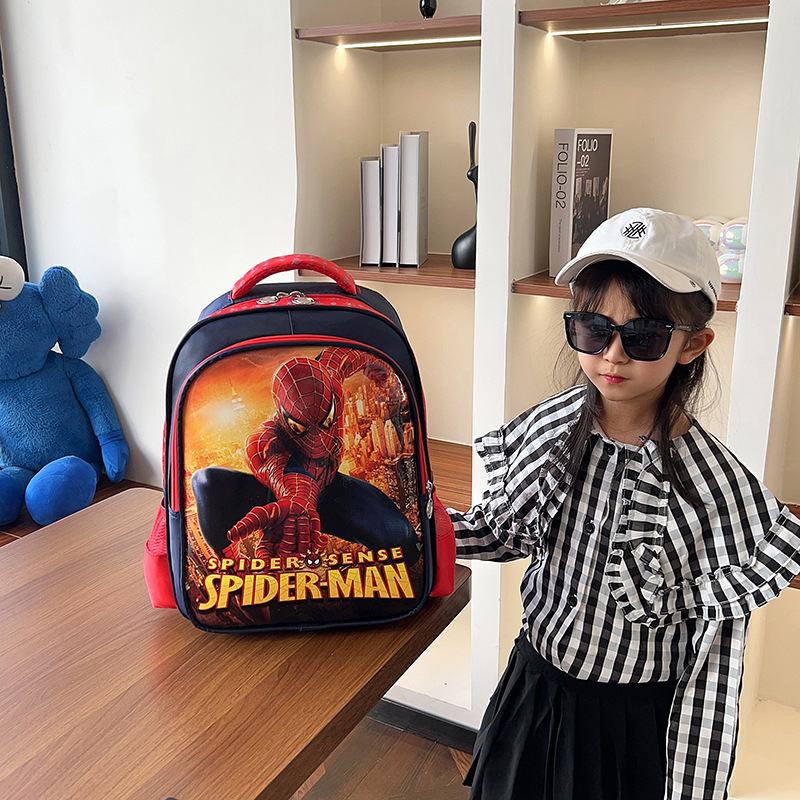 Nueva mochila de dibujos animados Spider-Man niños Mochila De Grado 1-3 estudiante de La Escuela Primaria Iron Man mochila