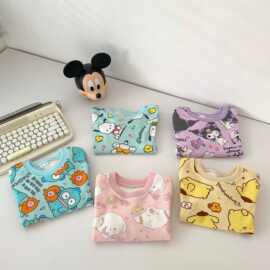 2025春秋新款儿童男女童宽松上衣可爱卡通时尚百搭潮流中小童卫衣