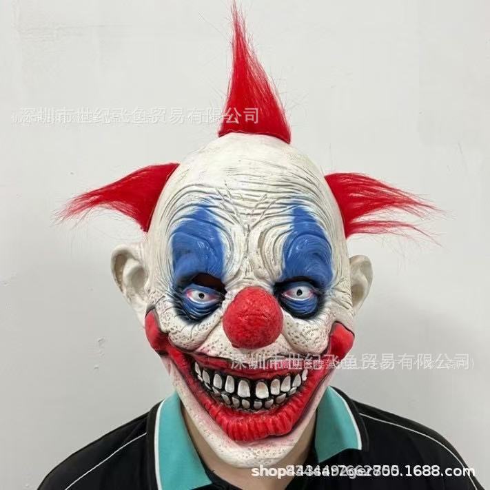 Halloween Soul Broken Clown Mask Cosplay Festival divertido vestido nuevo casco de látex en stock