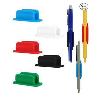 Amazon Pencil Holder Clip Self Adhesive Silicone Pen Holder Clip For Desk Refrigerator Whiteboard Blackboard Bulletin Board