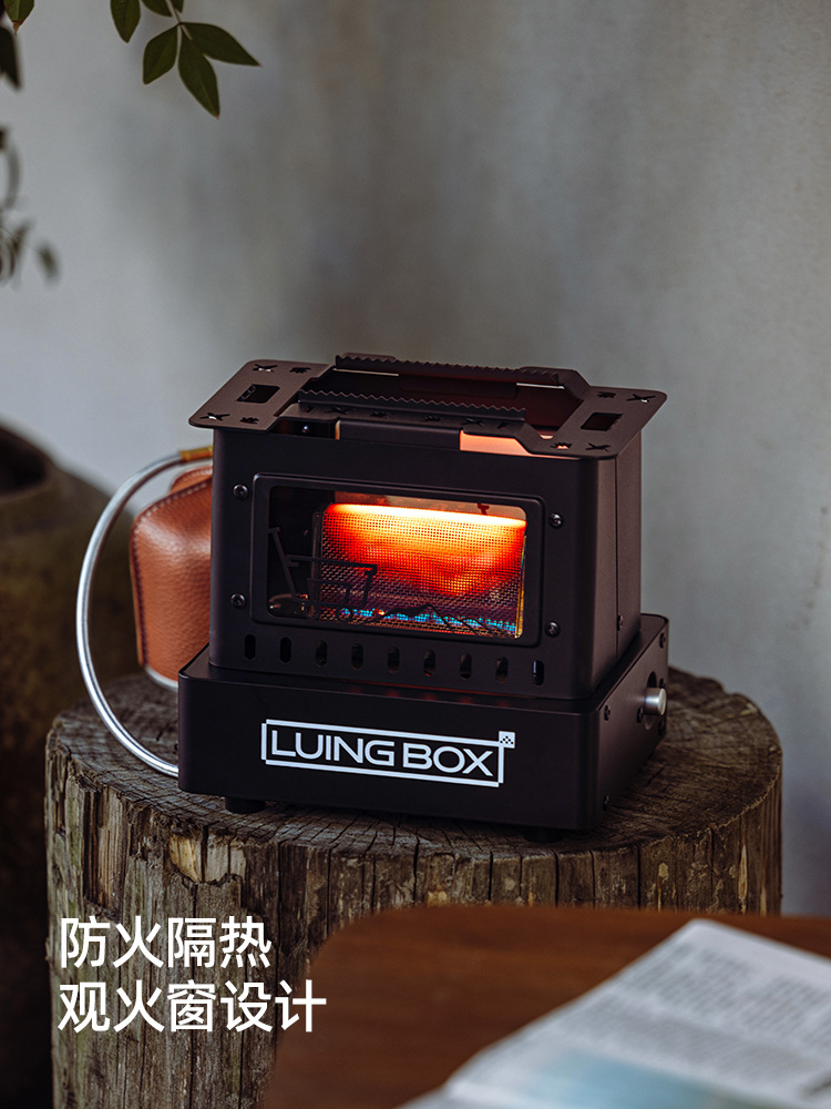 レトロな焚き火台 火を集めて風を防ぐ 安全で信頼性が高い 迅速な加熱 お茶を沸かすのに最適 火を見ながら調理できる