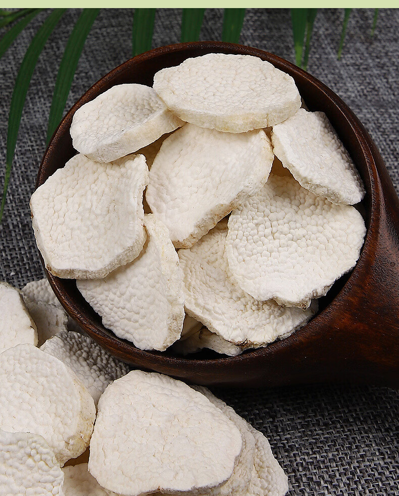 Chinese Yam Huai Shan 500g Dried Stir-Fried Slices for Soup Congee and Herbal Tea in use