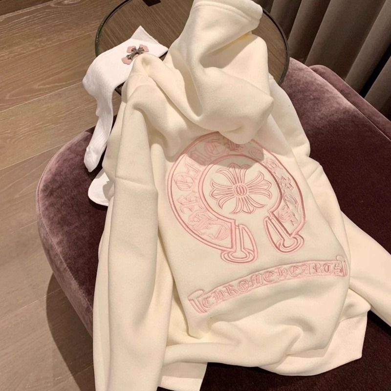 薄款潮牌专柜欧货大码美式复古刺绣连帽卫衣女宽松秋冬设计感外套