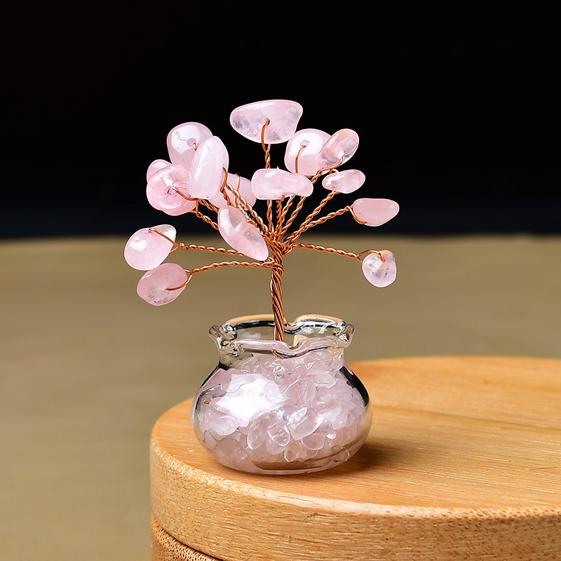 天然水晶原石水晶树水晶碎石摆件高级感小众工艺品装饰品送礼能量|undefined