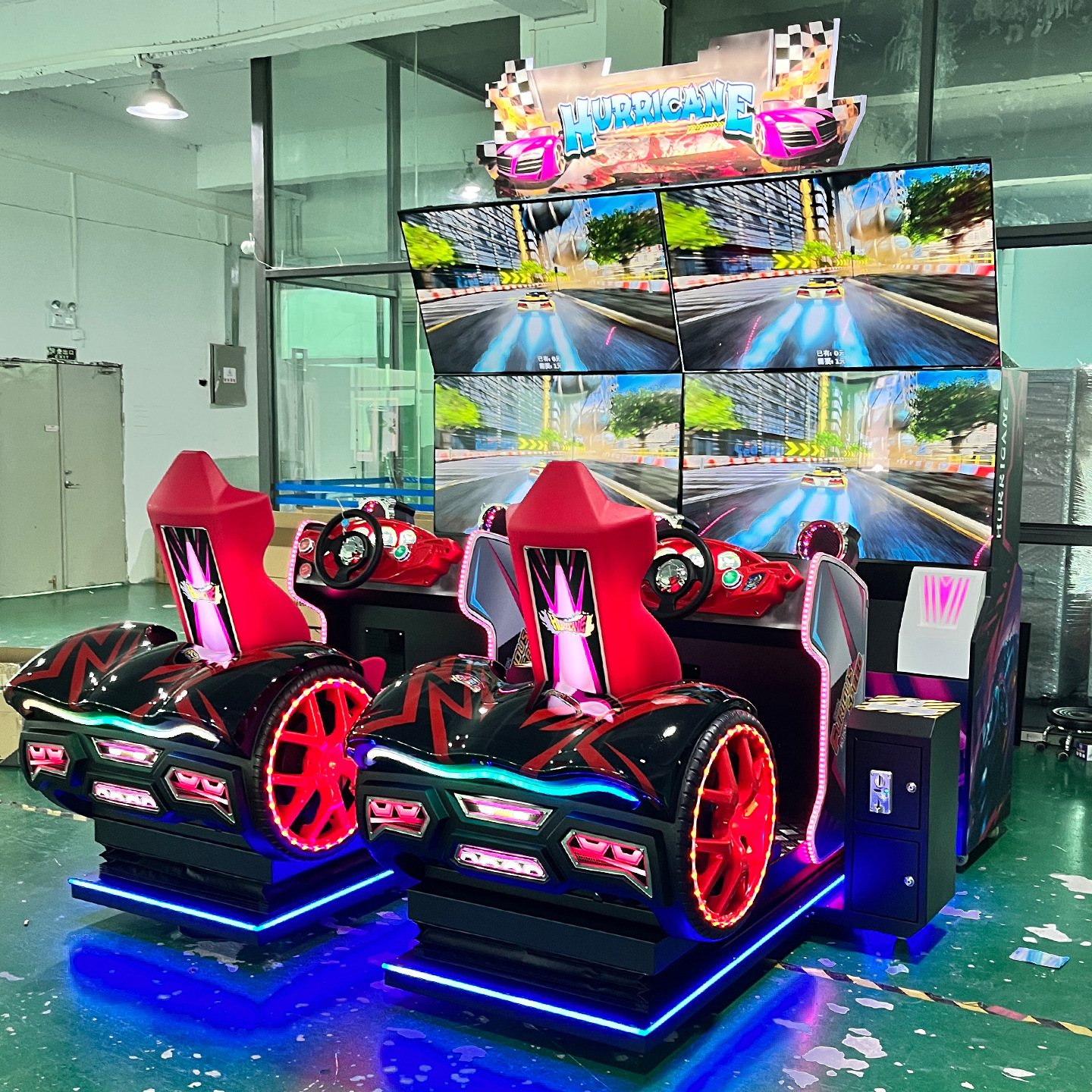 Gran ciudad de videojuegos animada ciudad comercial de movimiento completo super simulación de conducción máquina de carreras de motocicletas máquina de juegos de entretenimiento