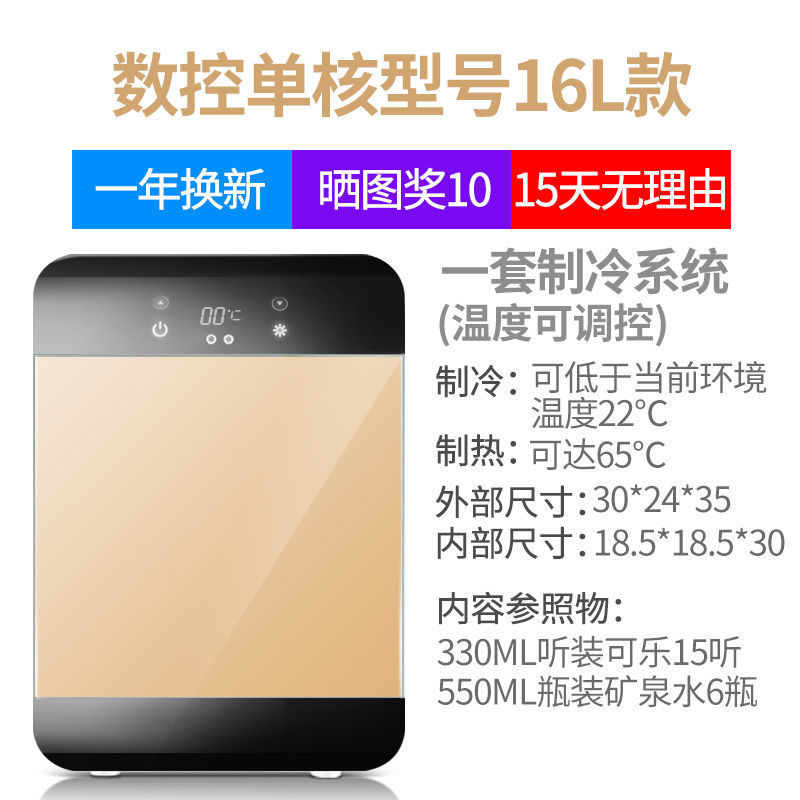 迷你小冰箱家用寝室学生宿舍车家两用小型化妆品冷藏制冷车载冰箱|undefined
