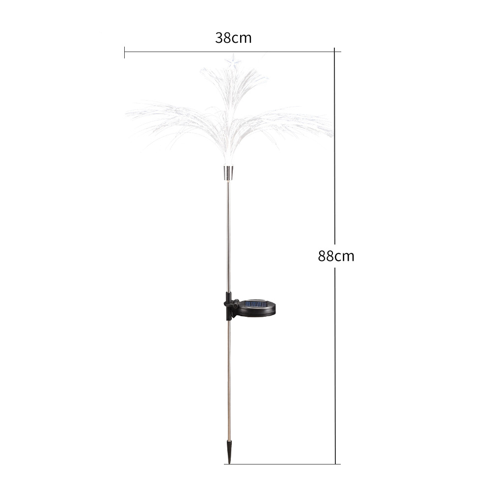 Amazonas solar lámpara de manguera de fibra óptica jardín atmósfera decoración LED patio lámpara de color al aire libre lámpara de césped impermeable