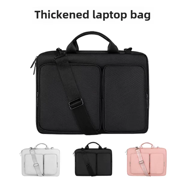 Wholesale Laptop Bag with Large Capacity, 14inch Inch Notebook Shoulder Crossbody Bag, Water-Resistant Business Briefcase