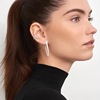 Ear clips, fashionable metal earrings, no pierced ears, simple and elegant design, European style