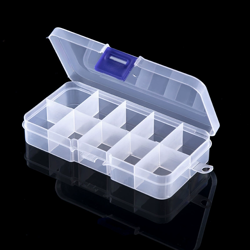Пластиковый настольный контейнер для хранения 10 15 24 Dingjie Diplocked Fishing Honey Accessories Jewelry Cosmetic Package