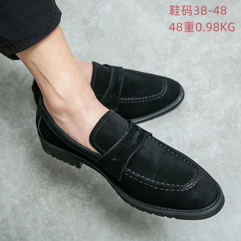 Comercio exterior zapatos de hombre de tamaño grande 48 zapatos de moda coreana con un pie de zapato de zapato con una sola gruesa y alta zapatos de cuero casuales