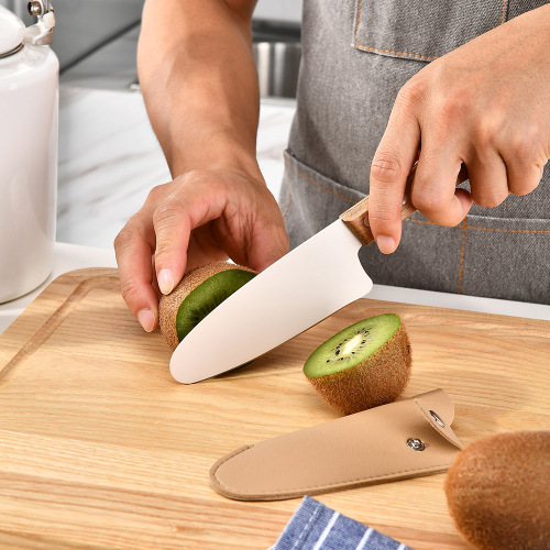 Ruiming milk white beech wood handle mini kitchen utensil set children's mini spatula knife kitchen tools