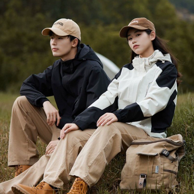 Штурмовая куртка женская куртка три в одном съемная водонепроницаемая и ветрозащитная осенняя и зимняя мужская модель