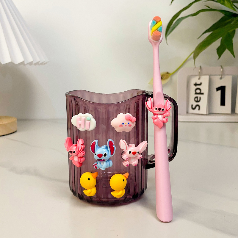 Cartoon soft cute toothbrush, children's mouthwash for men and women, for beloved