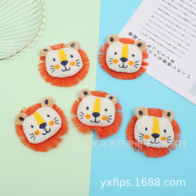 日韩卡通毛绒公仔可爱狮子流苏狮子胸针配饰帽子衣服袜子头饰辅料|ms