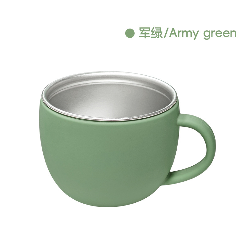 Taza de agua para bebés, taza de agua de silicona, productos creativos 304 acero inoxidable a prueba de caídas, cubiertos de silicona para niños, tazas de aprendizaje