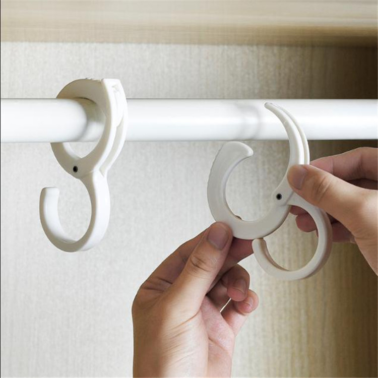 Gancho elástico ajustable gancho de almacenamiento multifuncional tipo de tarjeta S gancho bolsa de armario varilla redonda gancho de ropa