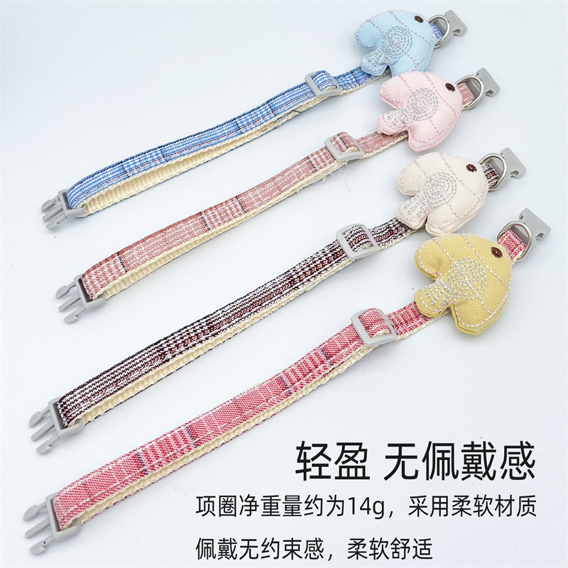 Pez dorado títere cuerda plana cuerda de tracción para mascotas correa para el pecho parche a cuadros grande cuerda para perros ajustable suministros para mascotas