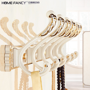 European-Style Entryway Coat Hooks, Clothes Rack Behind the Door, Entrance Bathroom Wall-Mounted Coat Hooks, Wall Hooks