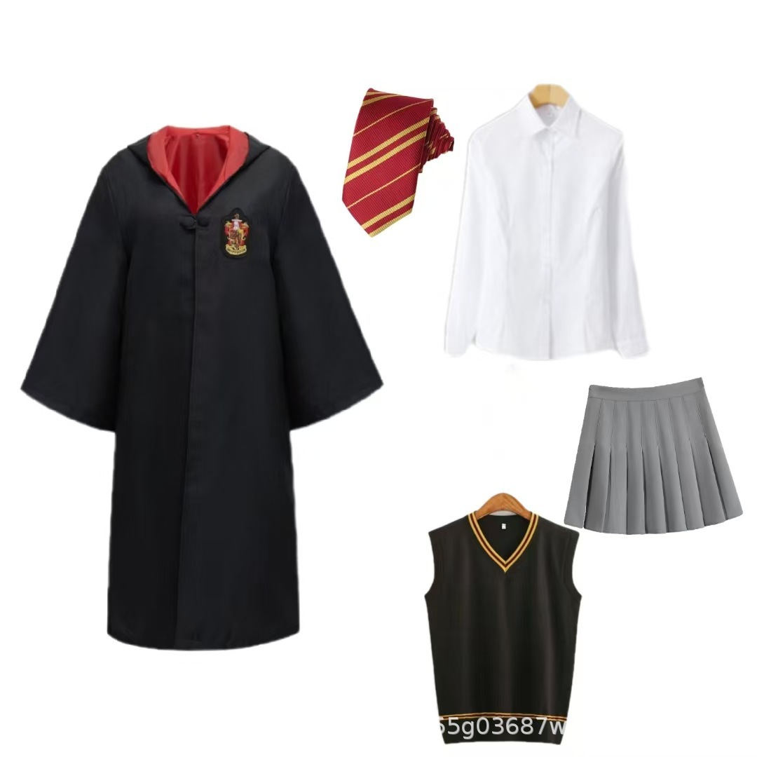 Халат Гарри Поттер + галстук + рубашка + юбка + жилет
