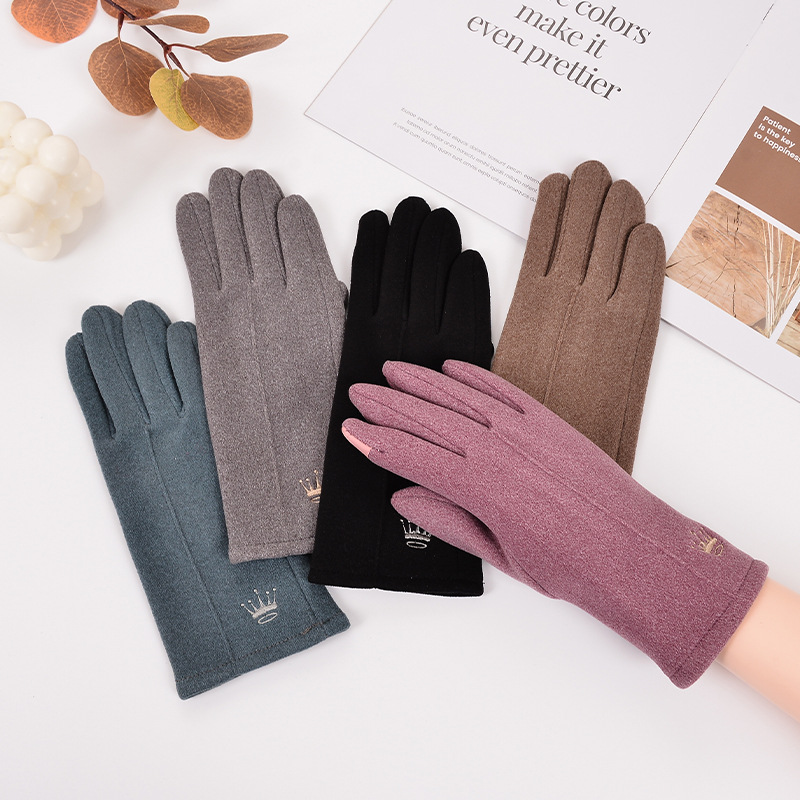 Nuevas guantes de terciopelo de conejo, terciopelo alemán cálido, engrosados, compatibles con pantallas táctiles para ciclismo, resistentes al viento, impermeables, guantes de ciclismo de invierno para mujeres y hombres, venta al por mayor.