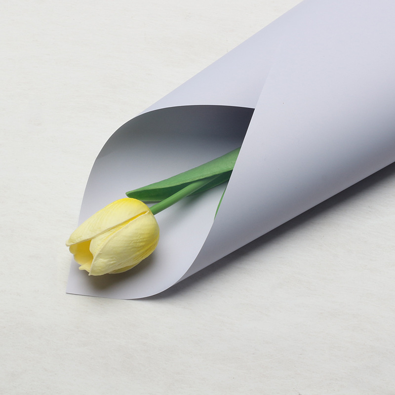 Estilo coreano primer amor color sólido papel ouya mañana niebla mate impermeable papel mate ramo de flores translúcidas papel de embalaje al por mayor