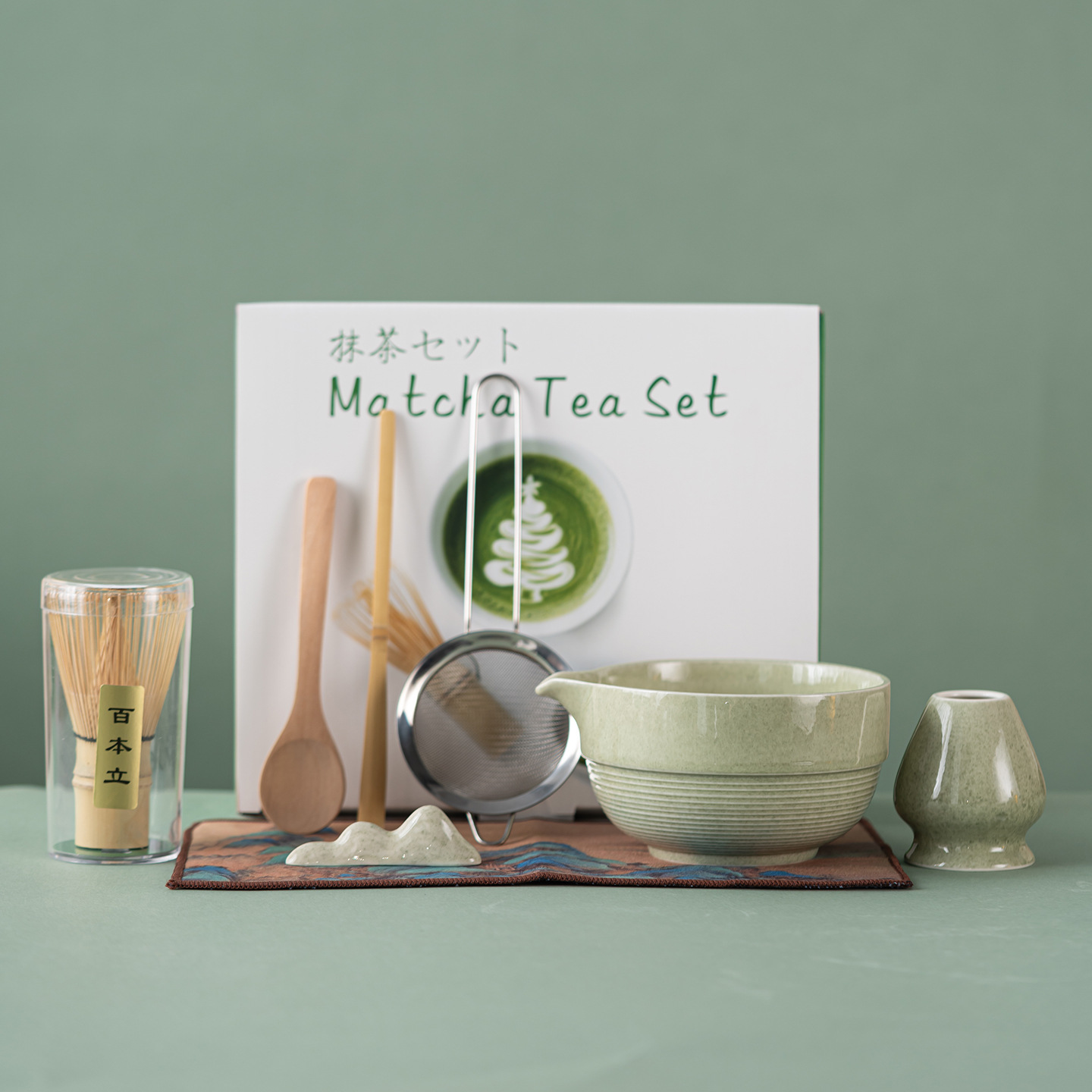 Matcha set set set matcha set de cuatro piezas set de ocho piezas Amazon pop pop japonés taza de té 100 tazas matcha set