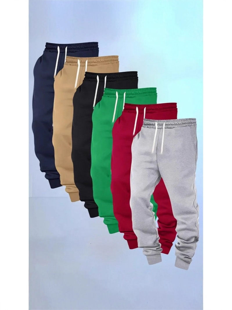 2025 nuevo cross-border 2D color sólido pantalones de hombre callejero retro tendencia europea y americana al por mayor