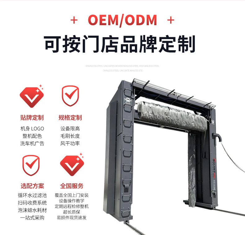 Fully Automatic Gantry Bus Washing Machine with 3 Brushes, Intelligent Computerized Bus Cleaning Equipment