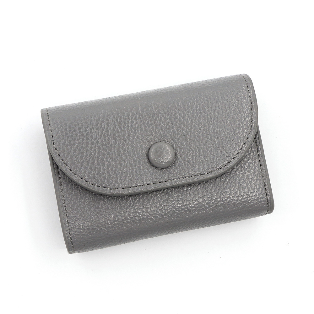 Textura de cuero mini billetera litchi estampado con bolso de tarjeta de cuero suave bolso de cambio bolso de tarjetas de visita bolso de monedas