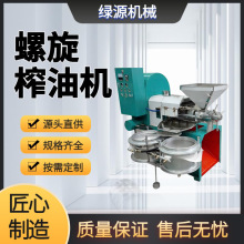 螺旋榨油机商用大型 全自动冷热双榨 花生大豆菜籽榨油设备 绿源