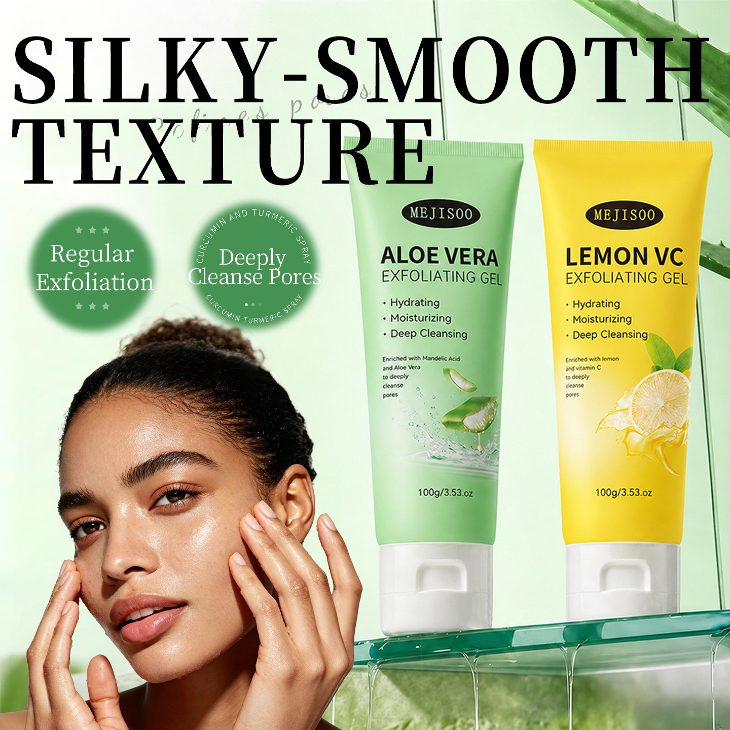 Cross-border VC Aloe Mandelic Acid Exfoliating Gel Aloe Vera Lemon…