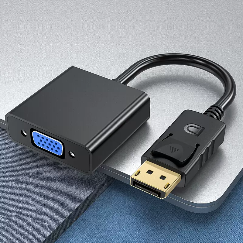 DP转VGA转接头接口转换器电脑显示器连接线笔记本显卡线转接线