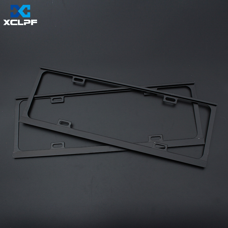 廠家直供特厚款款彩色鎂合金噴砂氧化車牌架2.0厚度牌照框