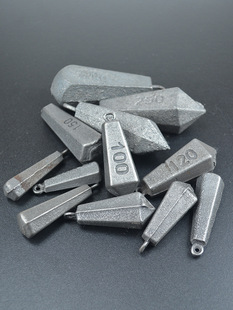 No Nose Ring Fishing Eco-Friendly Sea Fishing Weight Lead Sinker Alternative Iron Fishing Sinker Light Fishing with Fishing Sinker Hexagonal Type