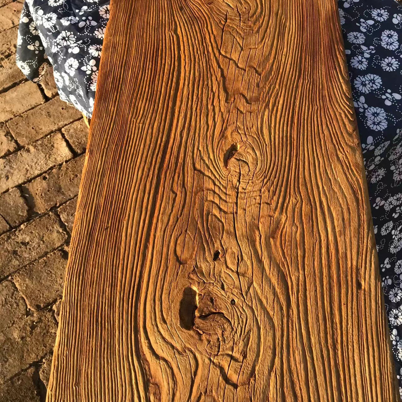 Old elm wood texture weathering plate door board tea table stairs step Board old wooden board bar table top tea table wholesale