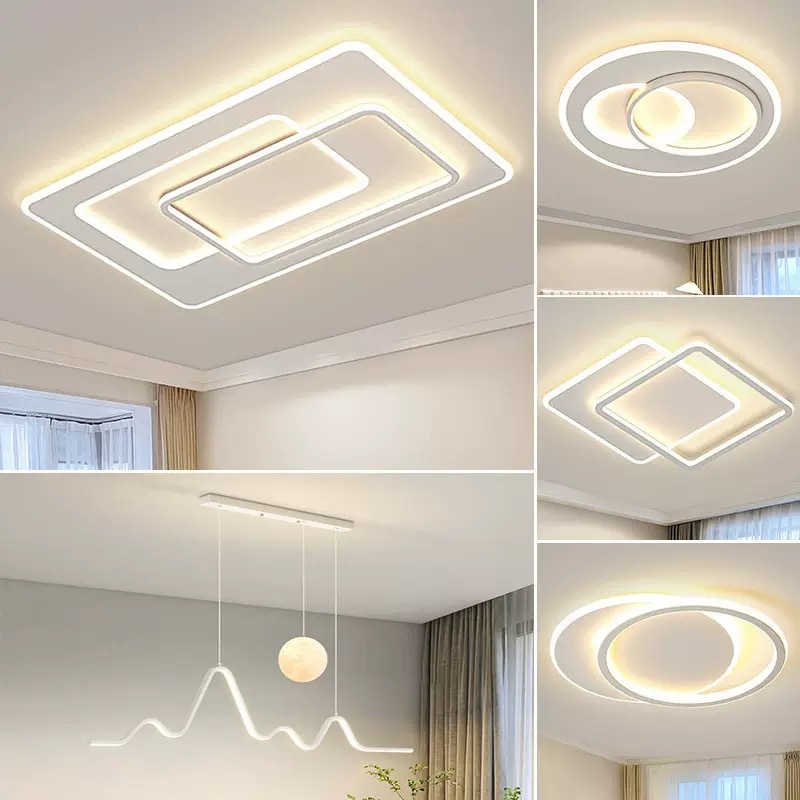 Luz de techo de espectro completo, lámpara de sala de estar, lámpara principal, lámpara de dormitorio moderna y simple, lámpara de decoración para el hogar, muebles de montaña