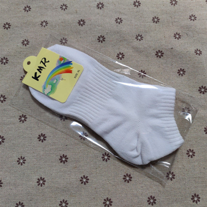 Fully cotton elastic boat socks independent