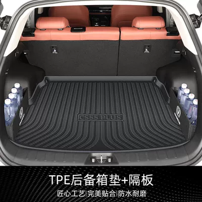 Trunk Mat, Trunk Mat 24 TPE Surrounded - storage-matching-tpe-trunk-mat-left-and-right-partitions-24-models-third-generation-cs55-plus