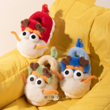 新款毛绒卡通儿童棉鞋批发可爱棉拖室内外防滑保暖男女童毛拖鞋冬