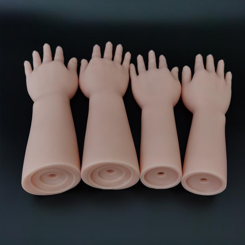 Simulación de accesorios de modelo de mano femenina, tono de piel humana, vinilo, foto de mano femenina, transmisión en vivo, anillo, pulsera, pulsera de joyería
