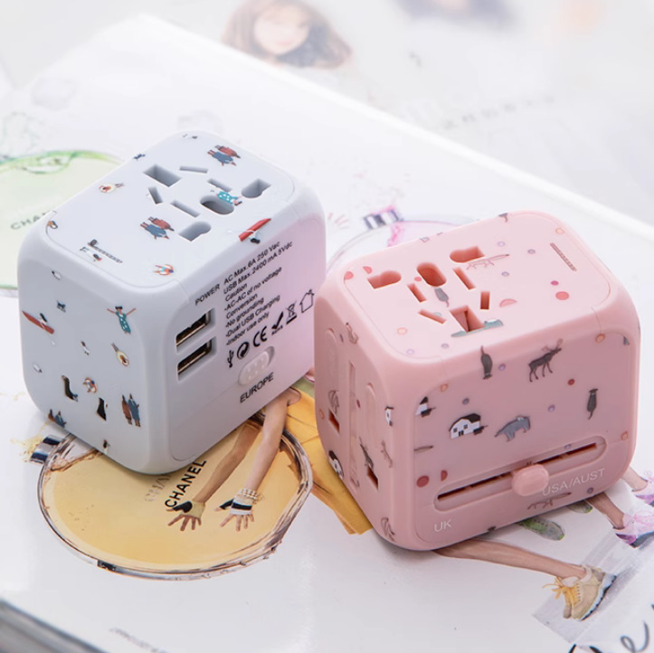 全球万能插头热销多国通用多功能充电器出国旅行便携式插座转换器