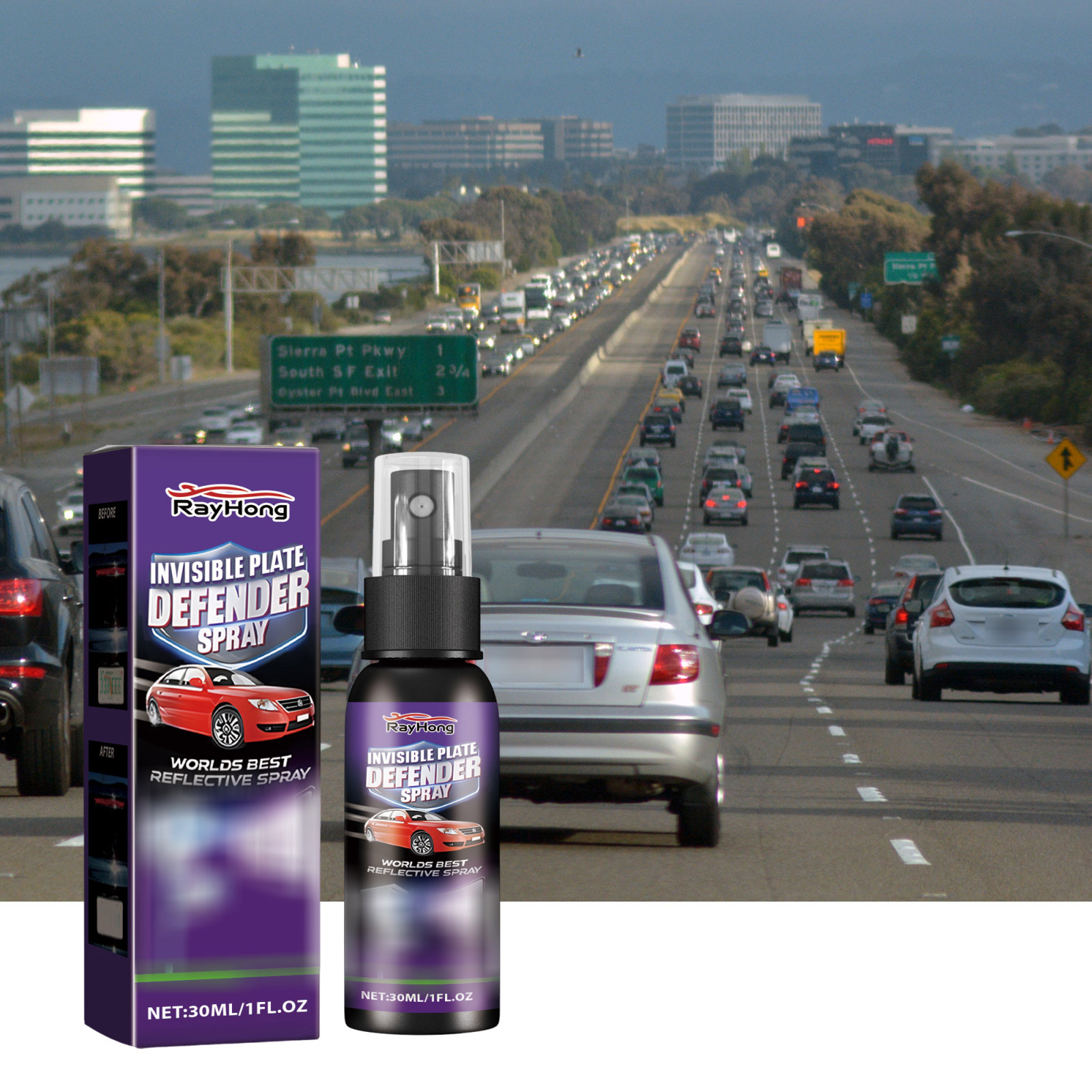 Rayhong Car Coating Spray Transparent Car Coating Long-lasting Daily Convenient Car Protection and Care Spray