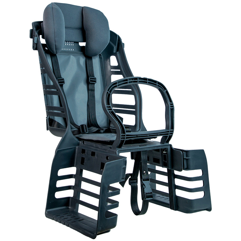 [Upgraded] Mountain Bike — Diàndòngchē Motorcycle child seat - bicycle-headrest-model-five-point-seat-belt-other-seat-colors-please-note-ce-certified-dark-gray-headrest